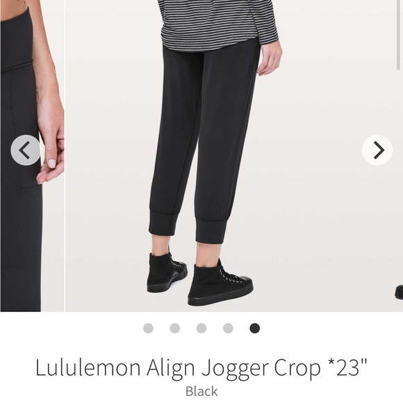 LULULEMON ALIGN JOGGER CROP 23” SIZE 12 - Picture 5 of 7